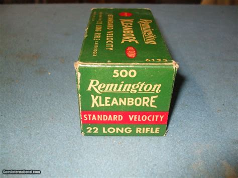 remington kleanbore 22 ammo box